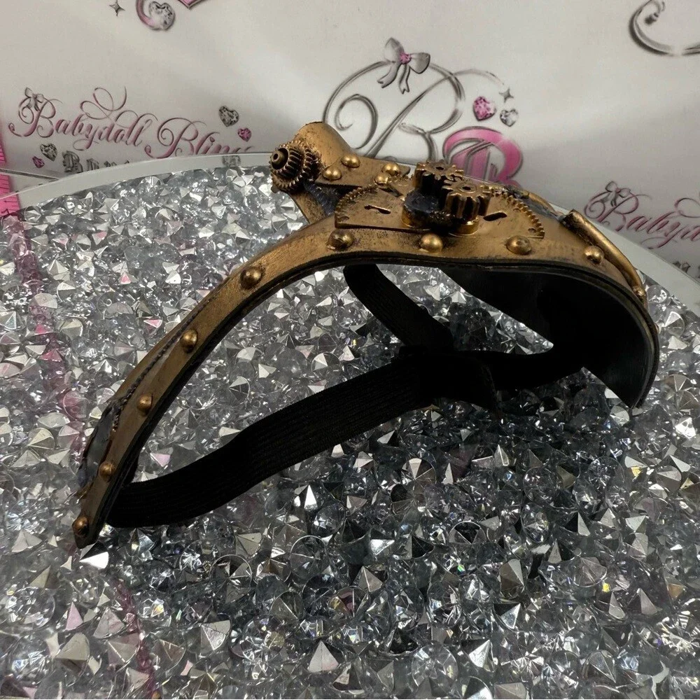 Face mask Gold Half Face Mask Halloween dress up